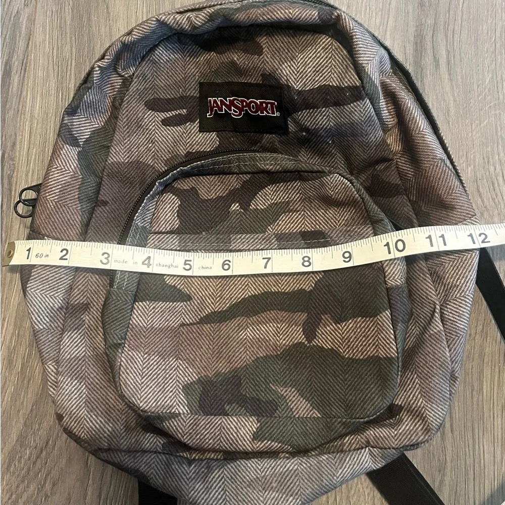 Jansport Urban Camouflage Backpack - Black and Gray